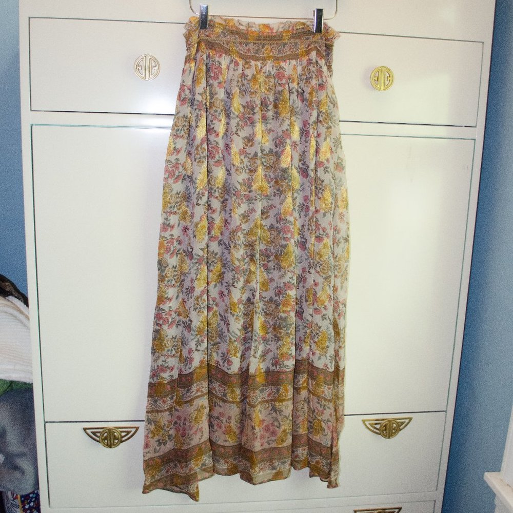New Boho Anthropologie Harvest Midi Skirt by Love Sam Size M - Picture 3 of 7